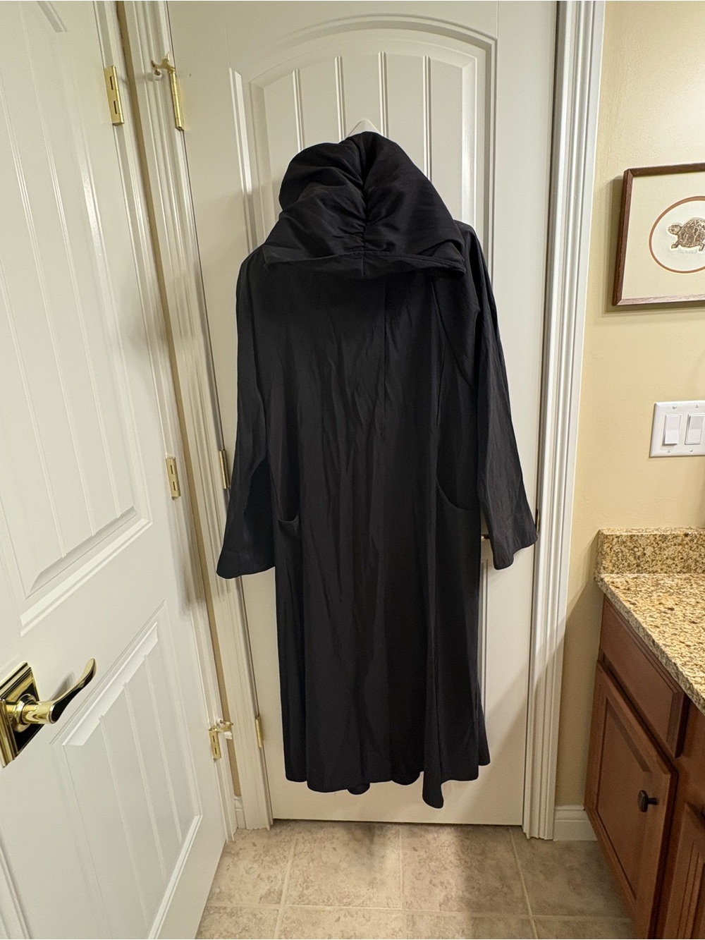 Maralyce Ferree Vintage Y2K Long Trench Hooded Raincoat Jacket Lightweight M